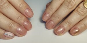 Gainage vsp rose et nail art lotus blanc