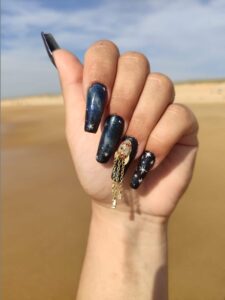 Nail art sur capsules américaine