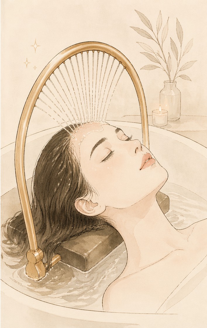 illustration head spa pontonx